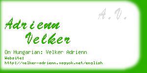 adrienn velker business card